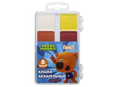 Акварель медовая Fancy без кисти, 8 цветов Action! FWP8/2