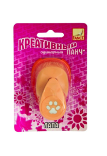 Панч креативный ЛАПА, одинарный, d=16мм, блистер с европодвесом Fancy Creative