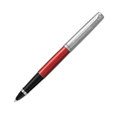 Роллер JOTTER Kensington Red CT, красный кор.из нерж.стали,колп. из нерж.стали, чер черн F Parker