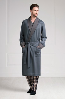 Халат мужской Laete 30276 серый L