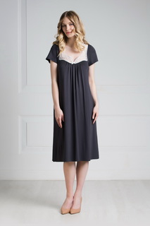 Сорочка женская Laete 56136-7 серая 5XL