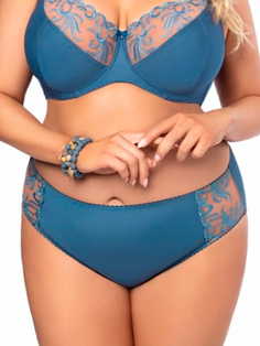 Трусы женские Gorsenia K488 голубые 4XL