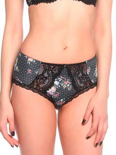 Трусы женские Gorsenia 1728 черные/разноцветные XXL