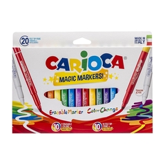 Набор перекрашивающих фломастеров CARIOCA MAGIC, 20 шт., в картонной коробке с европодвесо