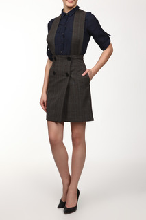 Юбка женская C.H.I.C. H-109 коричневая S