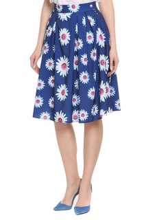 Юбка женская Adzhedo 2641 синяя 3XL