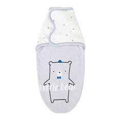 Пеленка-кокон Крошка Я Little Bear серая, р. 50-62