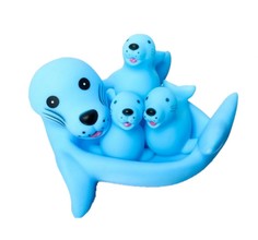 Набор для ванной Крошка Я Морские котики: мыльница, игрушки 3 шт.
