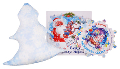 Новогодний секрет. Снежинкин секрет. Секрет крошки Мороза + игрушка "Елочка" Энас Книга