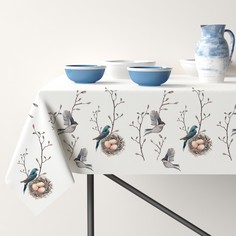 Скатерть прямоугольная «Весенний напев», 145х220 см Сирень