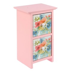 Шкатулка 2 ящика Цветы акварельные 24х11,5х14см Sima-Land 2747711