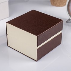 Шкатулка картон, бархат 1 отделение Рябь кофейная Sima-Land 3094133
