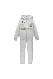 Спортивный костюм для девочки MEK, цв.серый, р-р 122