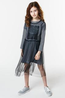 Платье для девочки iDO, цв.чeрный, р-р 128