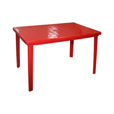 Стол прямоугольный, 1200x850x750 мм (красный) Alternativa