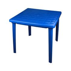 Стол квадратный, 800x800x740 мм (синий) Alternativa