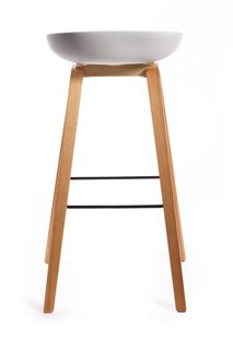 Барный стул Quadro белый (FR 0088) Bradex