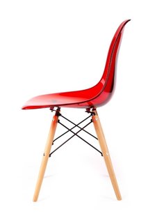 Стул Eames прозрачный красный (FR 0046) Bradex