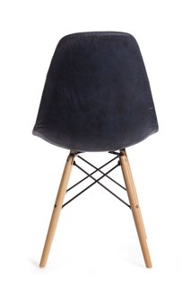 Стул Eames DSW leather черный (FR 0102) Bradex