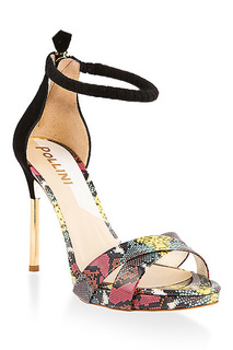 Босоножки женские Pollini PA1625AC1ZPA300A черные 38 RU