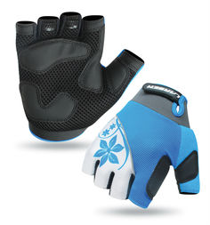 Велоперчатки Larsen "01-1262", голубой, размер XL