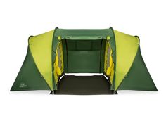 Палатка четырехместная Greenwood "Halt 4" (цвет: зеленый/лайм)