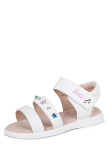 Босоножки для девочек Barbie, цв. белый, р-р 31