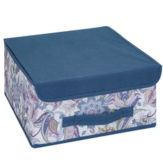 Кофр для хранения Hausmann Paisley 30x30x16см, синий