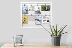 Панно с зажимами для фотографий Clipline белое Umbra