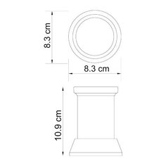 Стакан для зубных щеток WasserKRAFT Isar K-2328