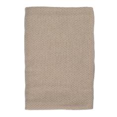 Покрывало из хлопка бежевого цвета с вафельным рисунком из коллекции ethnic, 180х250 см Tkano