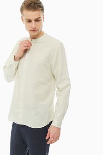Рубашка мужская Antony Morato MMSL00602-FA400073 9025 бежевая 52 IT