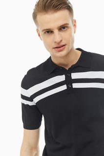 Футболка Поло мужская Antony Morato MMSW01068-YA500057 9000 черная 2XL