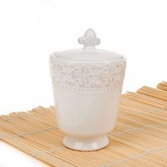 Банка для хранения ENS, Белый узор, 0,34 л