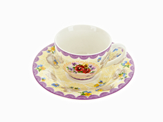 Кофейный набор Nouvelle, Анютины глазки, 12 предметов