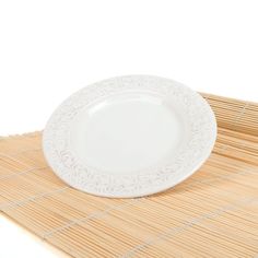 Тарелка десертная ENS, Белый узор, 21 см
