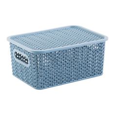 Корзинка для хранения violet, Вязь, 23,5*17,3*10,5 см, голубой