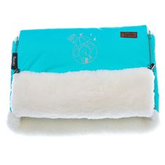 Муфта меховая для коляски Nuovita Islanda Bianco голубой