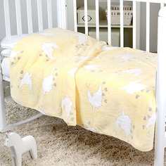 Плед-покрывало Baby Nice Барашки на желтом, 75х100 см