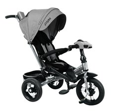 Велосипед трехколесный Moby Kids New Leader 360° AIR Car серый