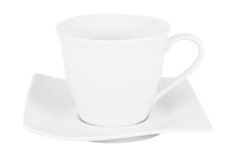 Maxwell & Williams Чашка Движение (0.23 л) с блюдцем, белая MW580-RP11405