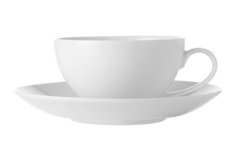 Maxwell & Williams Чашка Белая коллекция (0.25 л) с блюдцем, белая MW504-FX0138