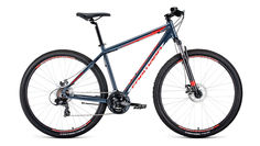 FORWARD Велосипед FORWARD APACHE 29 2.0 disc (2020) серый 17"