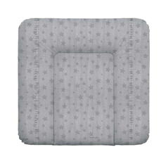 Матрас пеленальный Ceba Baby Denim Style Stars grey на комод, 70x75 см
