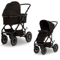 Коляска 2 в 1 Moon Nuova Air Black 2020