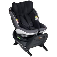 Автокресло BeSafe iZi Turn i-Size Midnight Black Melange группа 0+/1