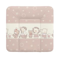 Матрас пеленальный Ceba Baby Ducklings brown на комод, 70x75 см