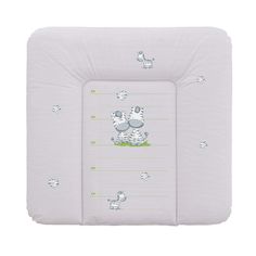 Матрас пеленальный Ceba Baby Zebra grey на комод, 70x75 см