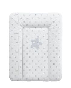 Матрас пеленальный Ceba Baby Stars grey на комод, 70x50 см