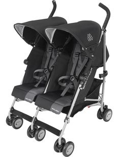 Коляска для двойни Maclaren Twin Triumph Black/Charcoal